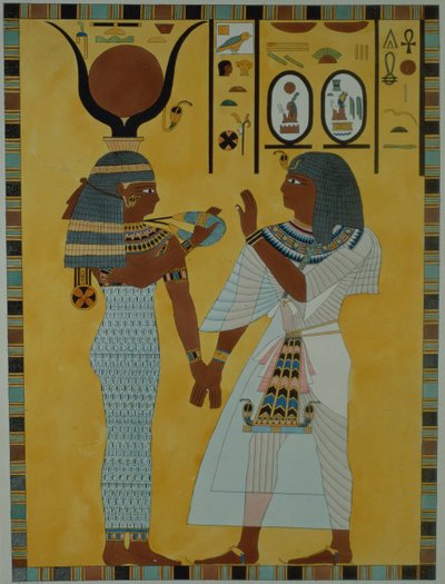 Illustration from the Tombs of the valley of the Kings of Thebes discovered by G. Belzoni, published 1820 by English School